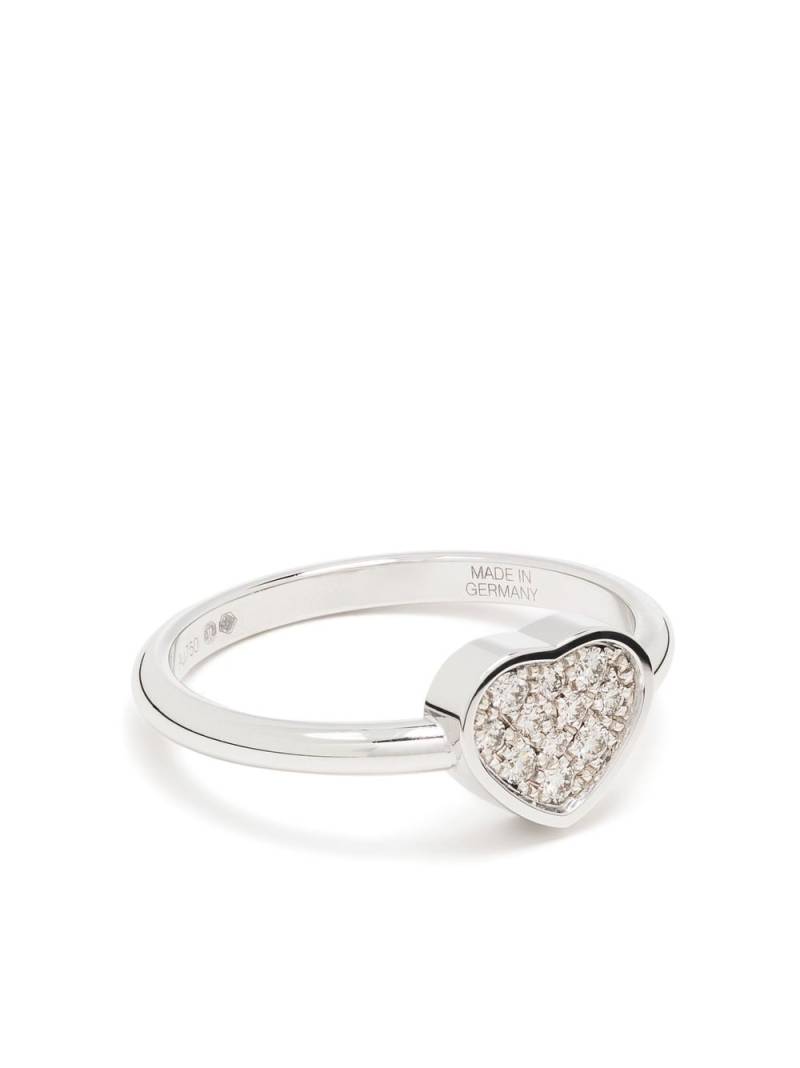 Chopard 18kt white gold My Happy Heart diamond ring - Silver von Chopard