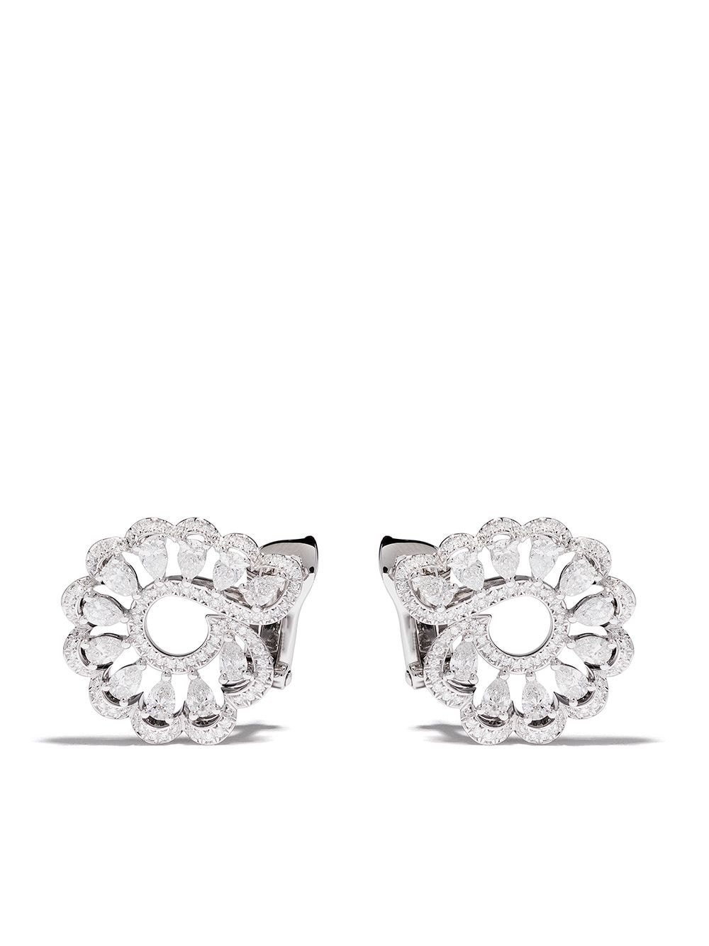 Chopard 18kt white gold Precious Lace diamond earrings - Silver von Chopard