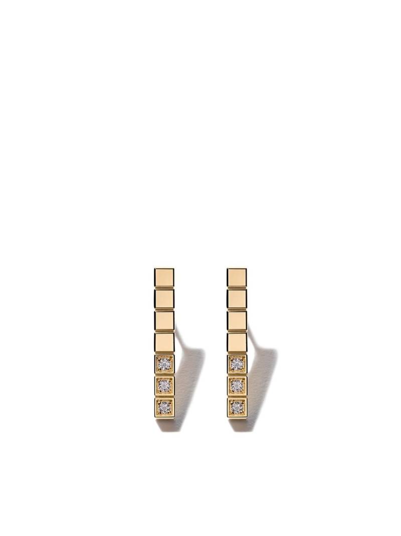 Chopard 18kt yellow gold Ice Cube Pure diamond earrings von Chopard