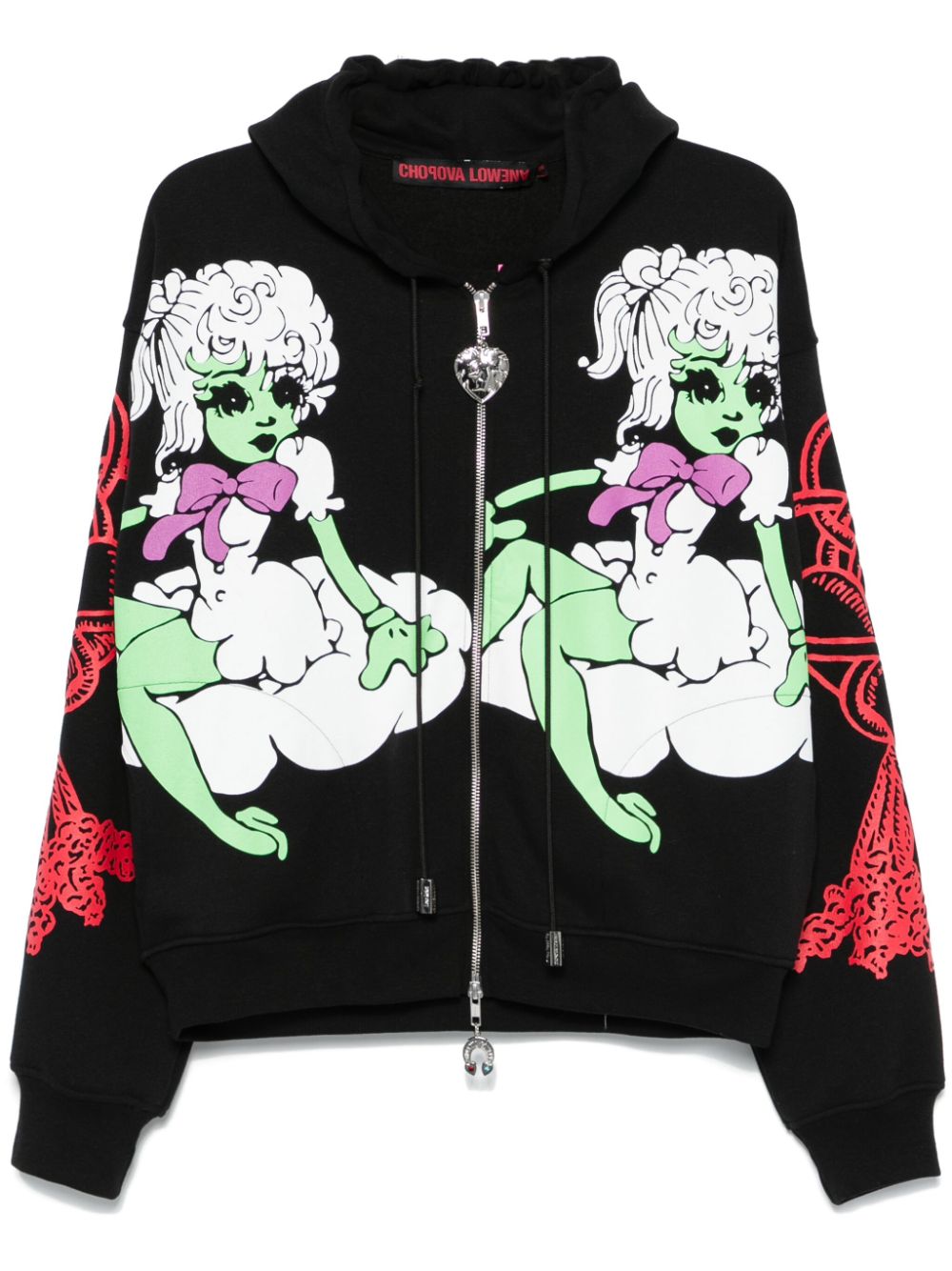 Chopova Lowena Cloud 9 Alien Girl hoodie - Black von Chopova Lowena