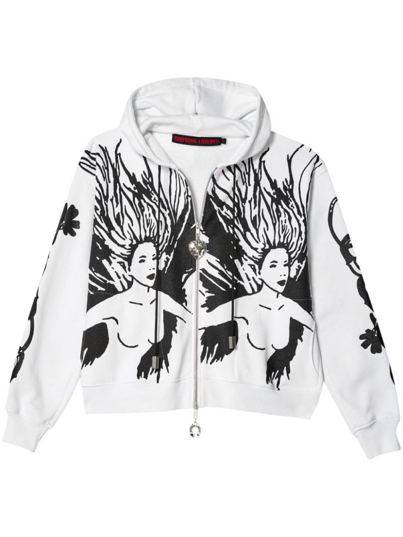 Chopova Lowena Fairy Girl zipped hoodie - White von Chopova Lowena