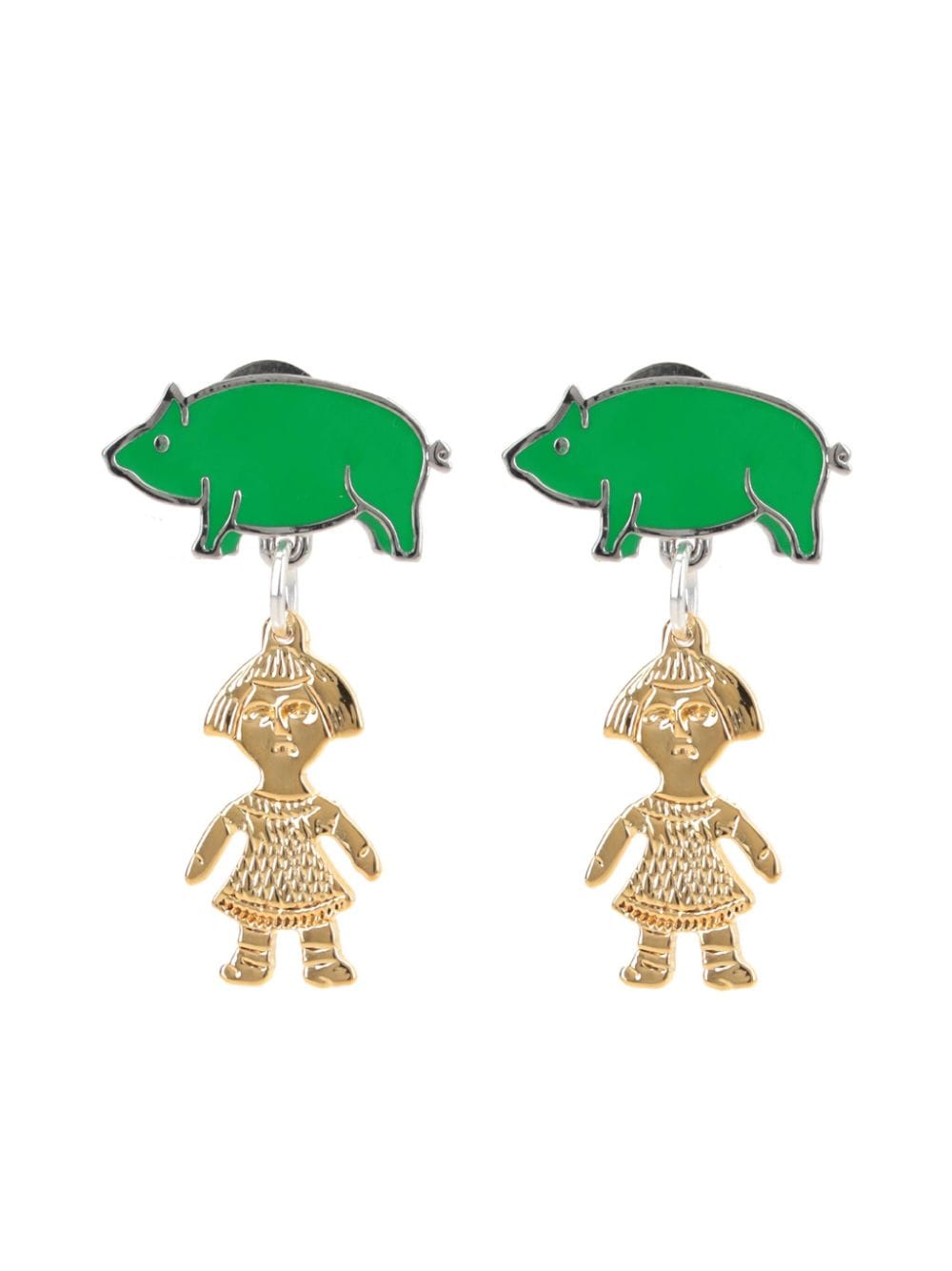 Chopova Lowena Farm Girl drop earrings - Gold von Chopova Lowena