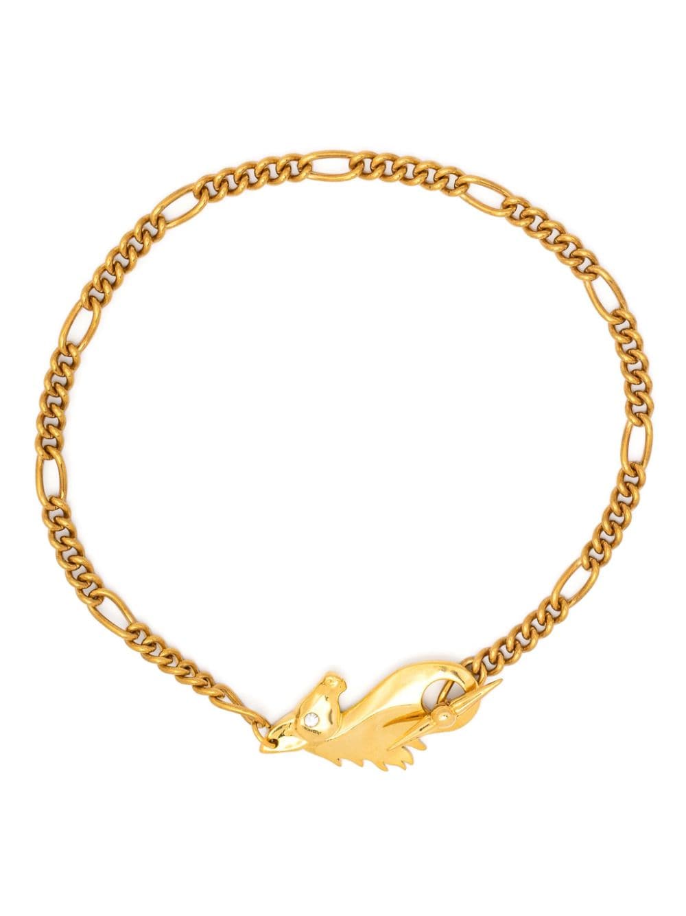 Chopova Lowena Gold Horse figaro-chain necklace von Chopova Lowena