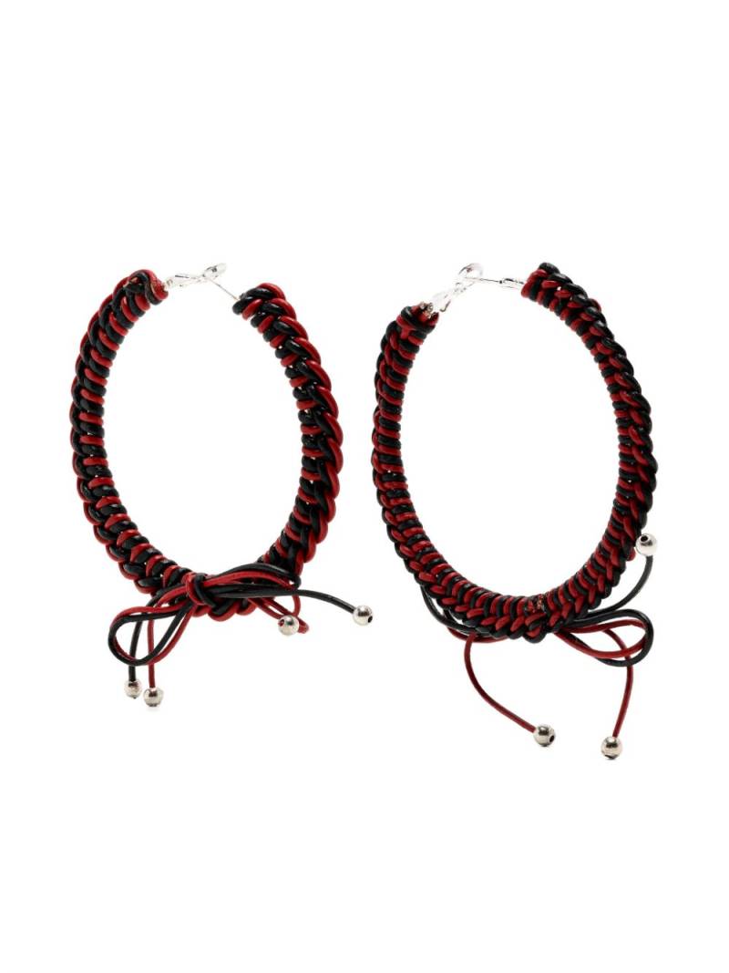 Chopova Lowena braided earrings - Red von Chopova Lowena