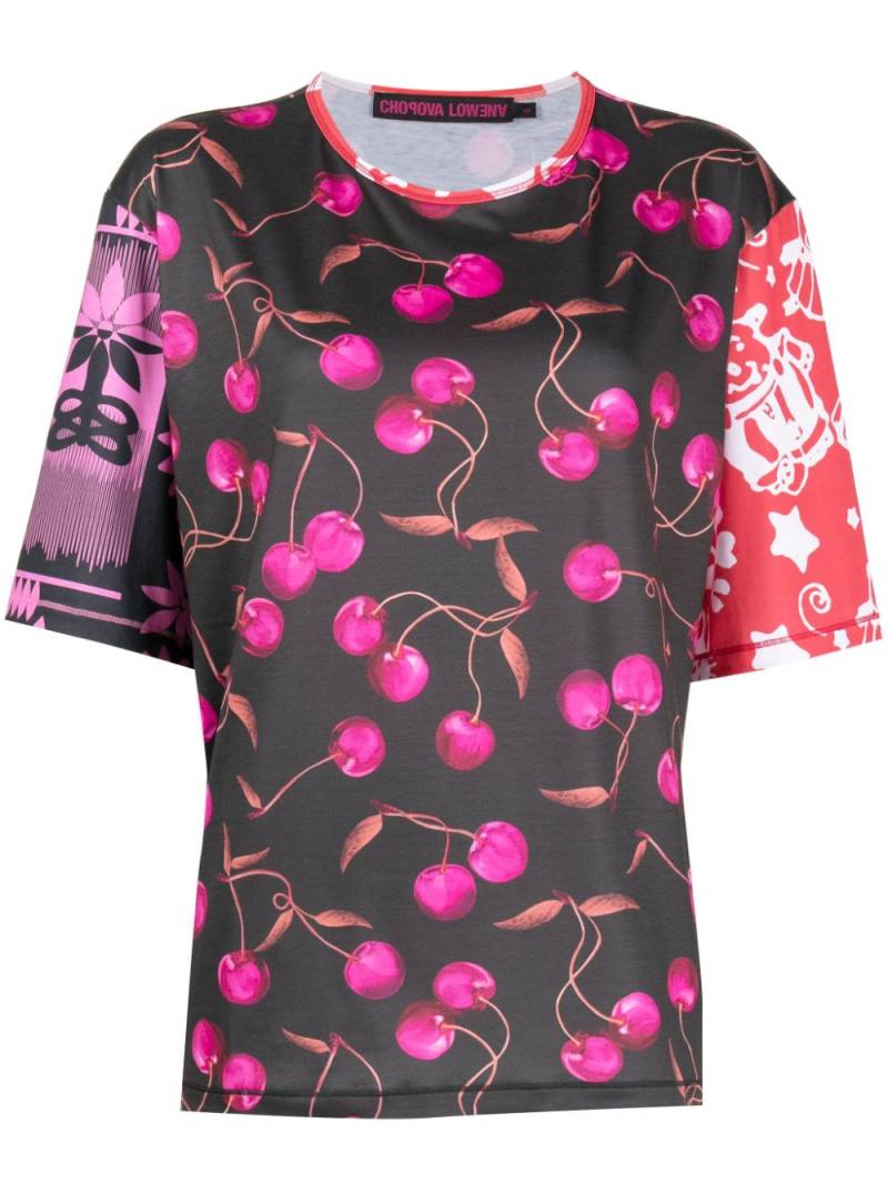 Chopova Lowena graphic-print short-sleeve T-shirt - Black von Chopova Lowena