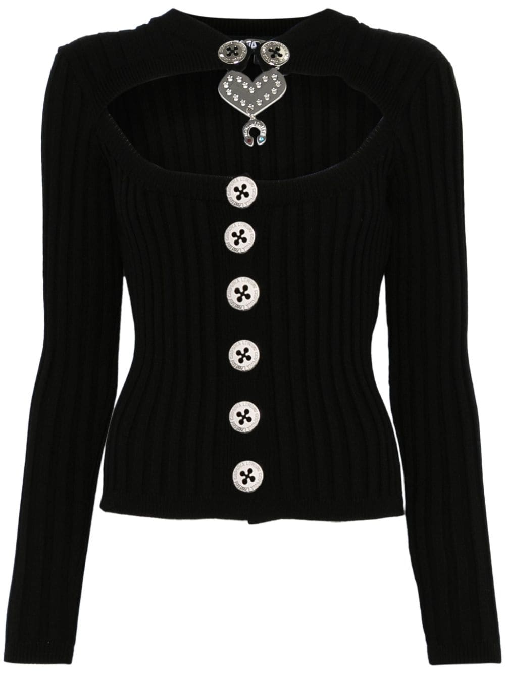 Chopova Lowena sweetheart cardigan - Black von Chopova Lowena