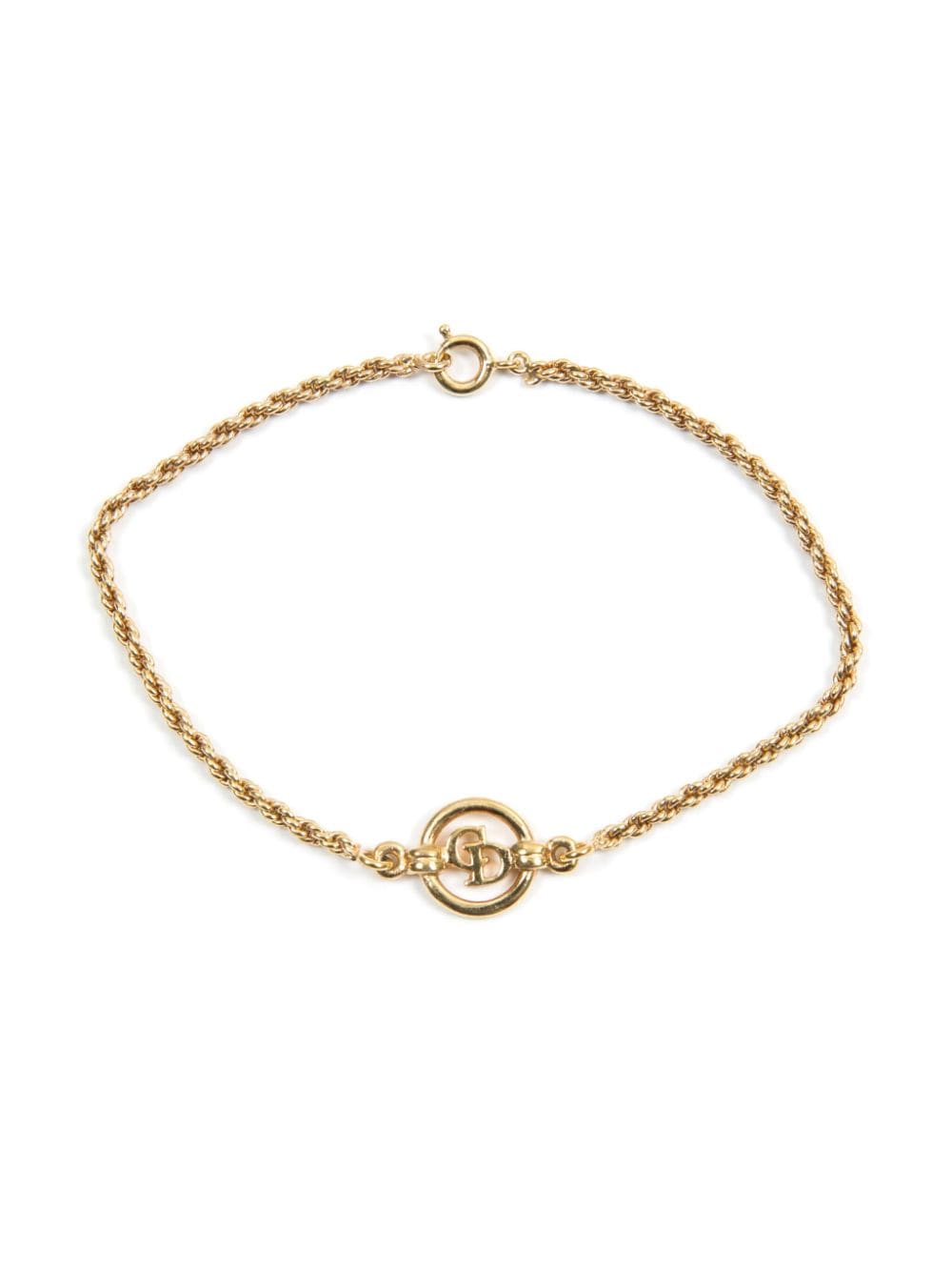 Christian Dior Pre-Owned 1990s CD chain bracelet - Gold von Christian Dior Pre-Owned