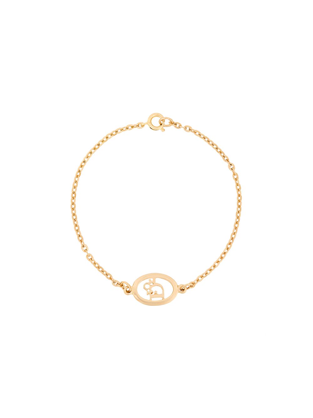 Christian Dior Pre-Owned 1990s pre-owned oval logo bracelet - Gold von Christian Dior Pre-Owned