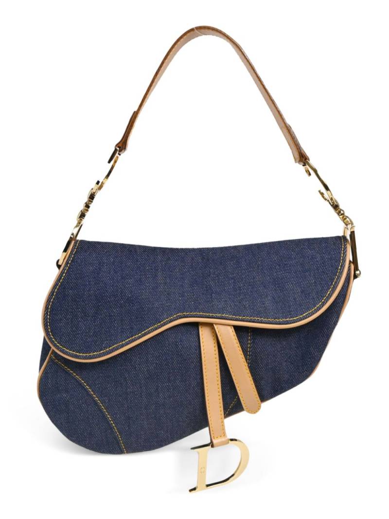 Christian Dior Pre-Owned 2000 Saddle shoulder bag - Blue von Christian Dior Pre-Owned