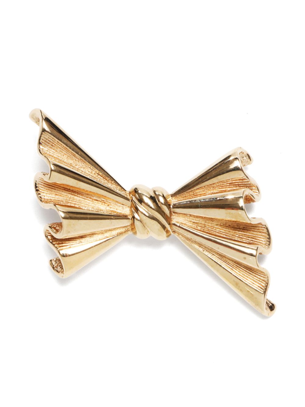 Christian Dior Pre-Owned 2000s bow brooch - Gold von Christian Dior Pre-Owned