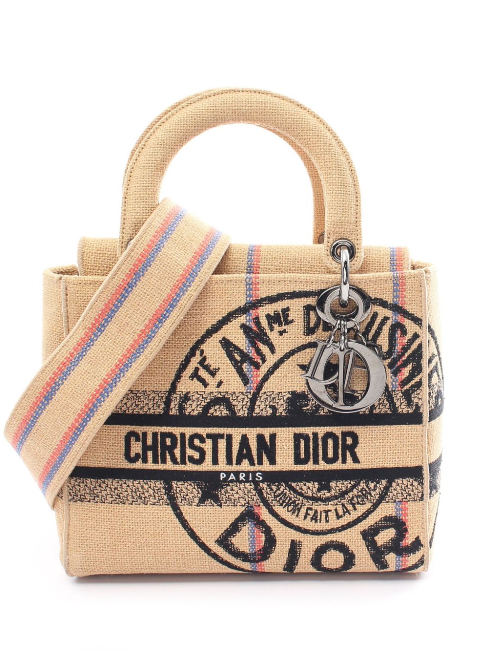 Christian Dior Pre-Owned 2000s medium Lady D-Lite two-way bag - Neutrals von Christian Dior Pre-Owned