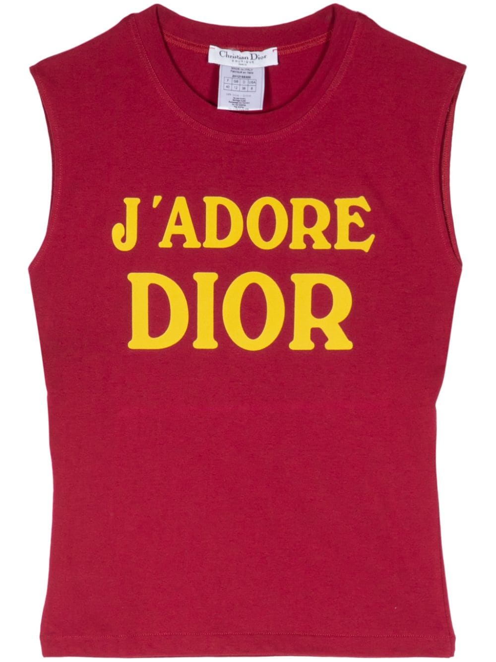 Christian Dior Pre-Owned 2002 J'Adore Dior jersey top - Pink von Christian Dior Pre-Owned