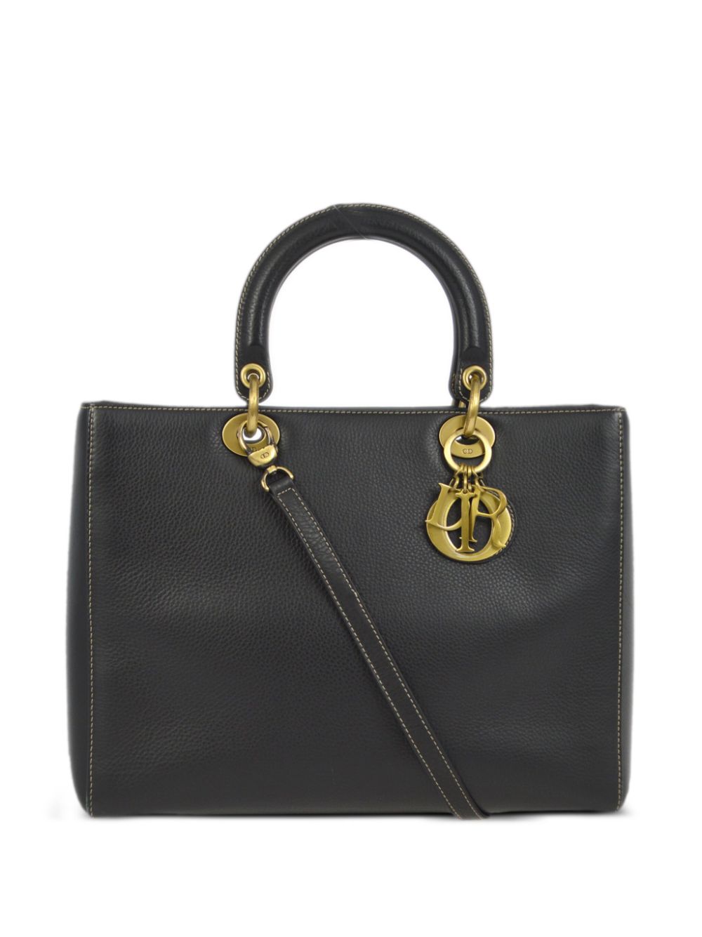 Christian Dior Pre-Owned 2002 pre-owned Lady Dior two-way handbag - Black von Christian Dior Pre-Owned