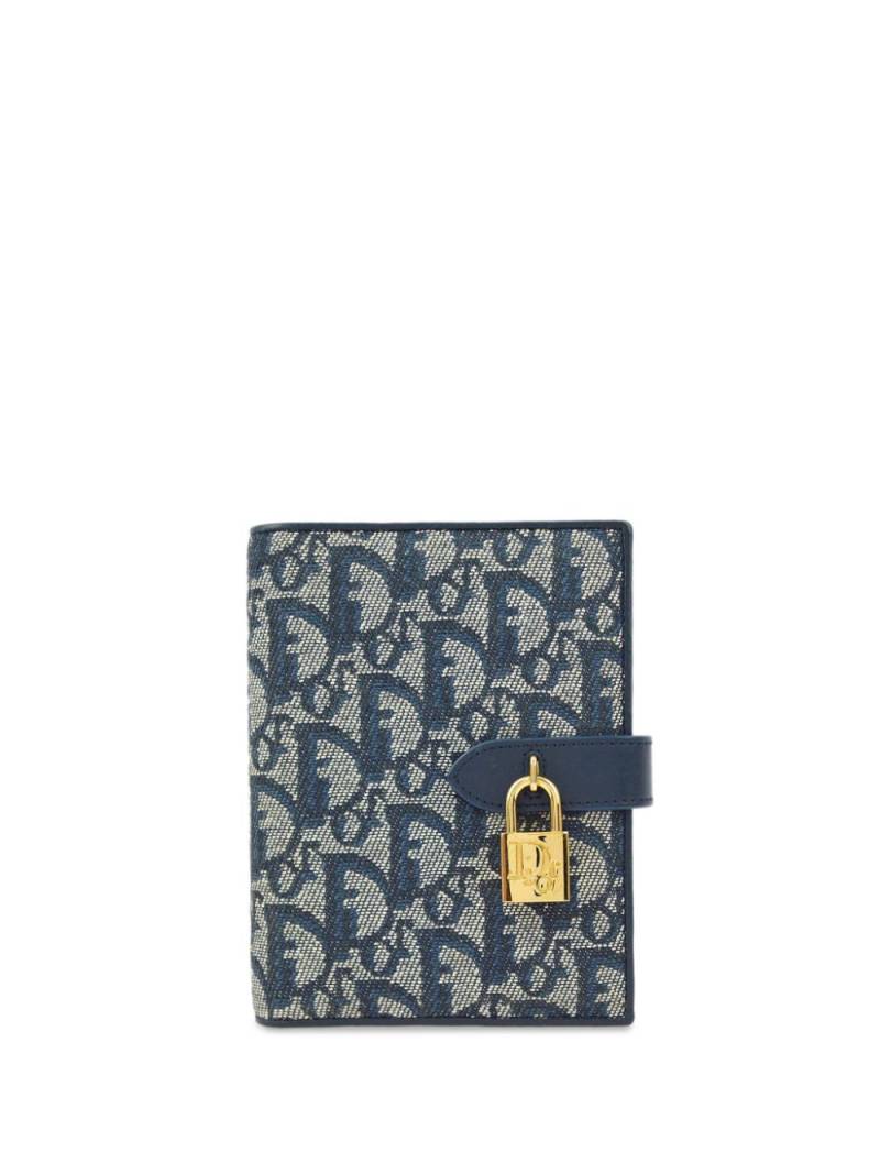 Christian Dior Pre-Owned 2003 Trotter notebook cover - Blue von Christian Dior Pre-Owned