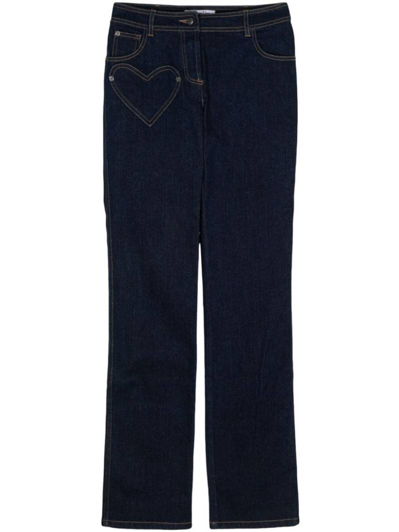 Christian Dior Pre-Owned 2005 heart-pocket straight-leg jeans - Blue von Christian Dior Pre-Owned