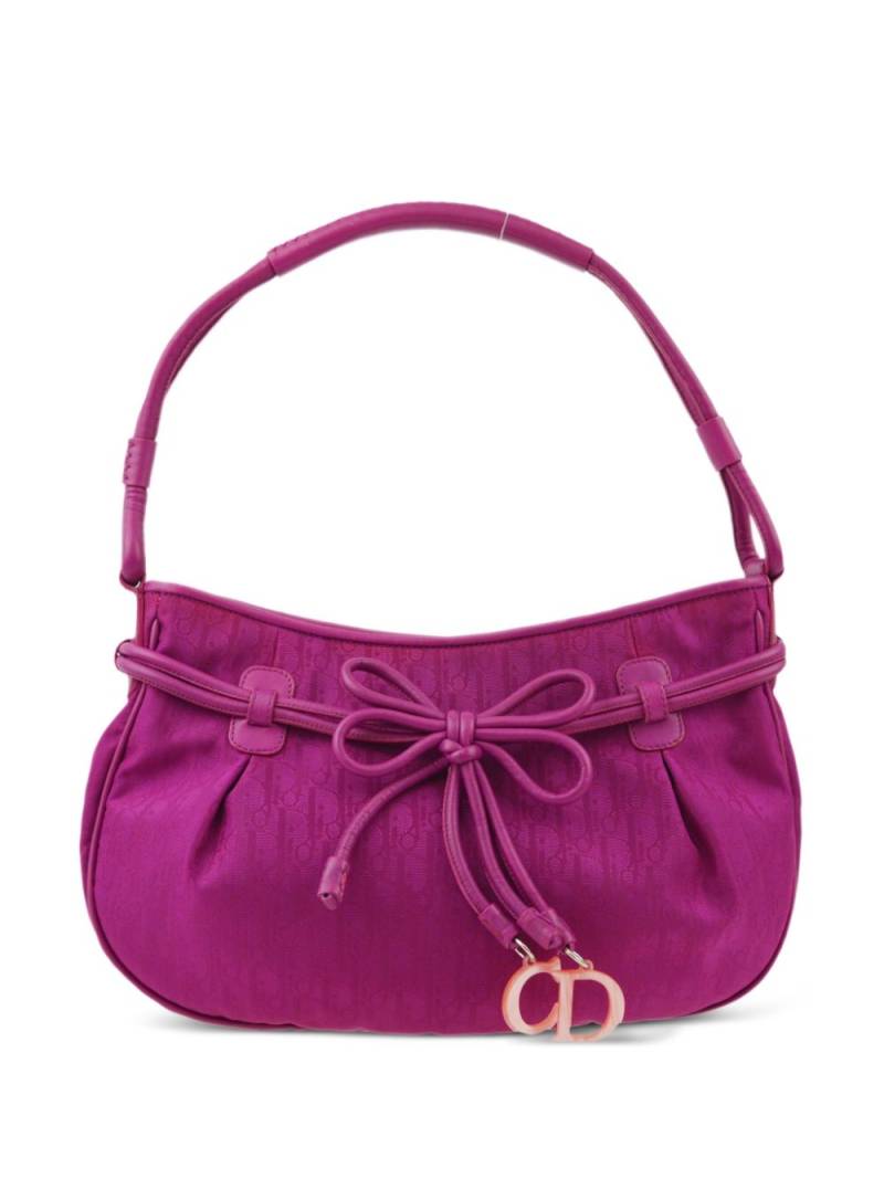 Christian Dior Pre-Owned 2007 Trotter bow-detail handbag - Purple von Christian Dior Pre-Owned