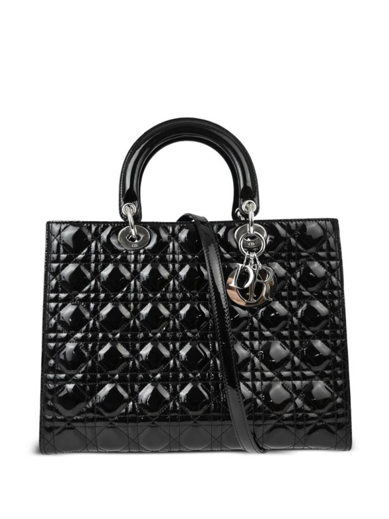 Christian Dior Pre-Owned 2008 Lady Dior handbag - Black von Christian Dior Pre-Owned