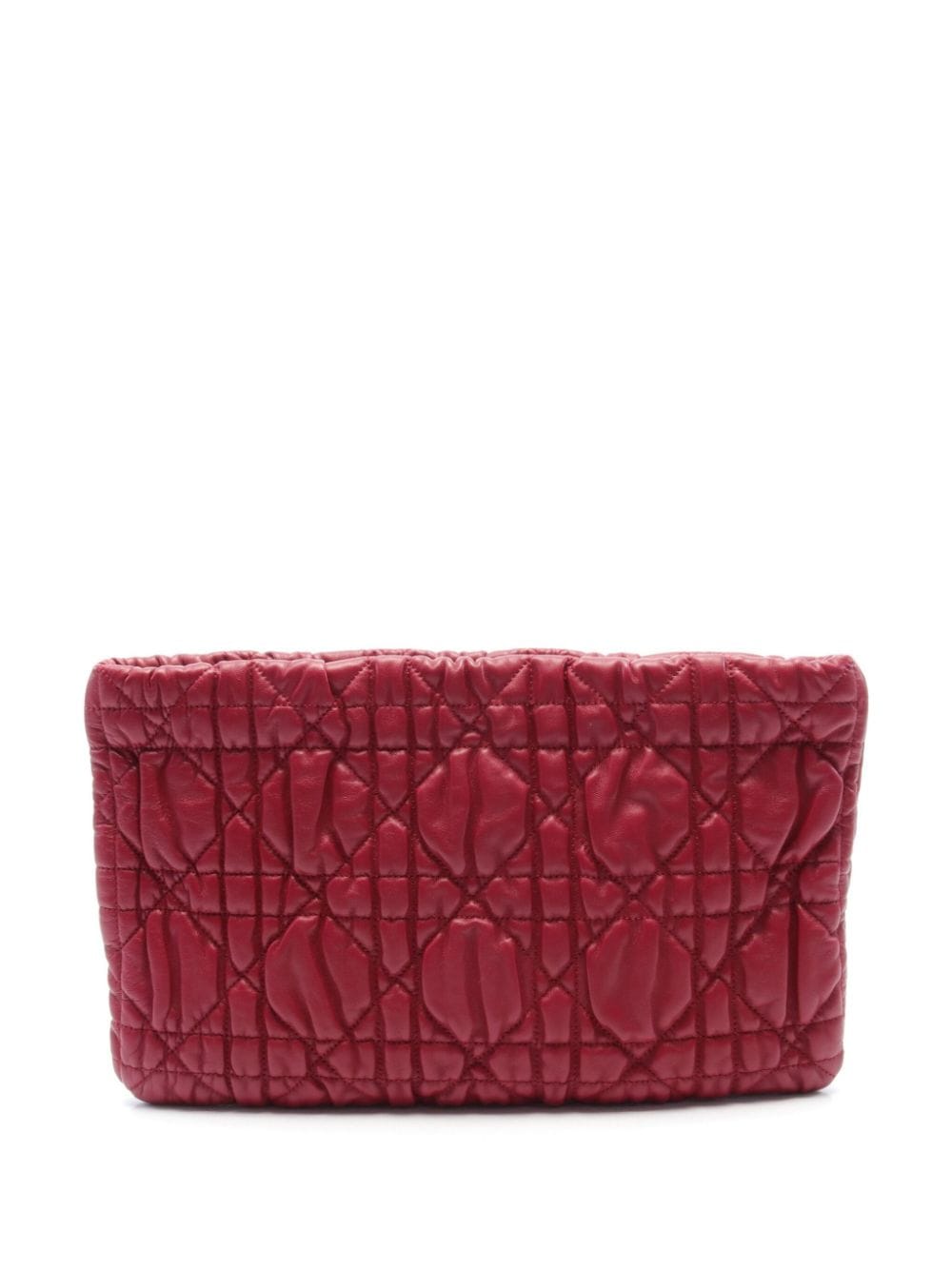 Christian Dior Pre-Owned 2010 Cannage leather clutch bag - Red von Christian Dior Pre-Owned