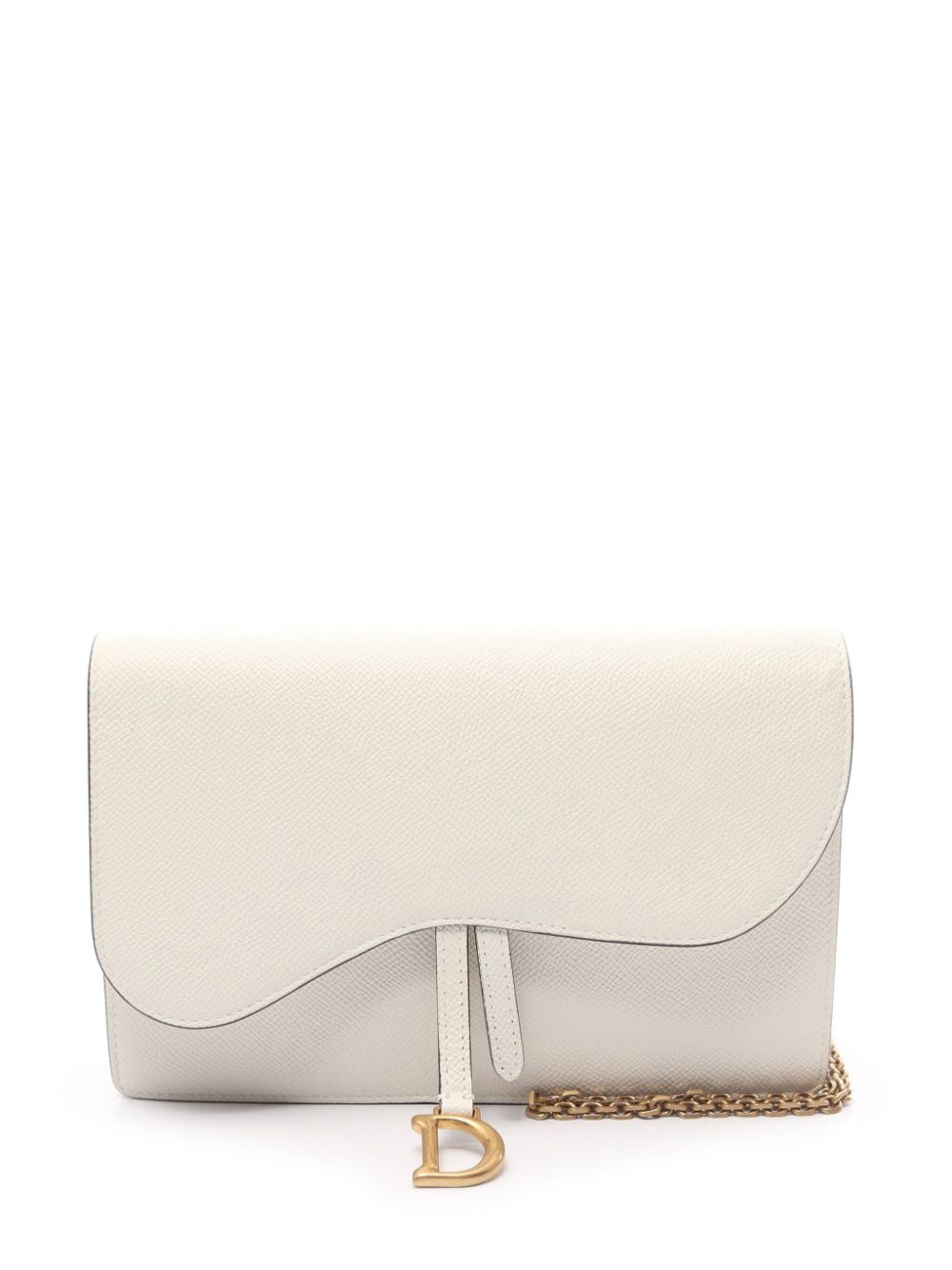 Christian Dior Pre-Owned 2010 Saddle clutch bag - White von Christian Dior Pre-Owned