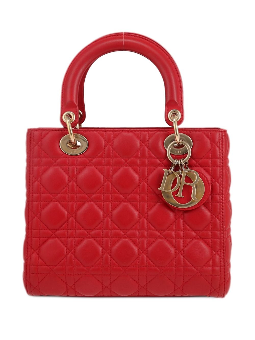 Christian Dior Pre-Owned 2010s Lady Dior handbag - Red von Christian Dior Pre-Owned