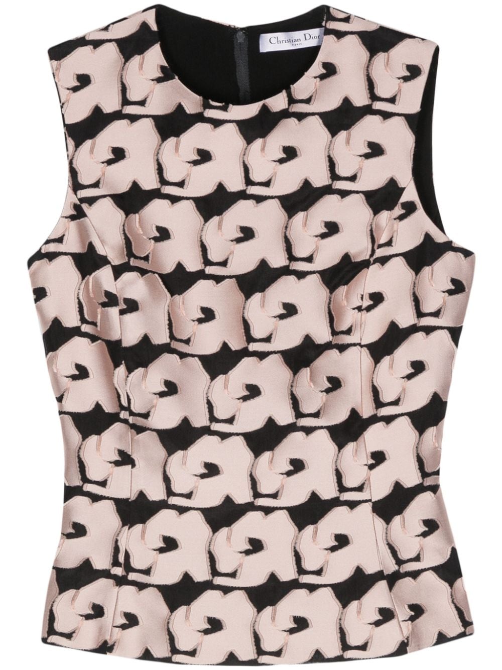 Christian Dior Pre-Owned 2010s floral-appliqué tank top - Pink von Christian Dior Pre-Owned
