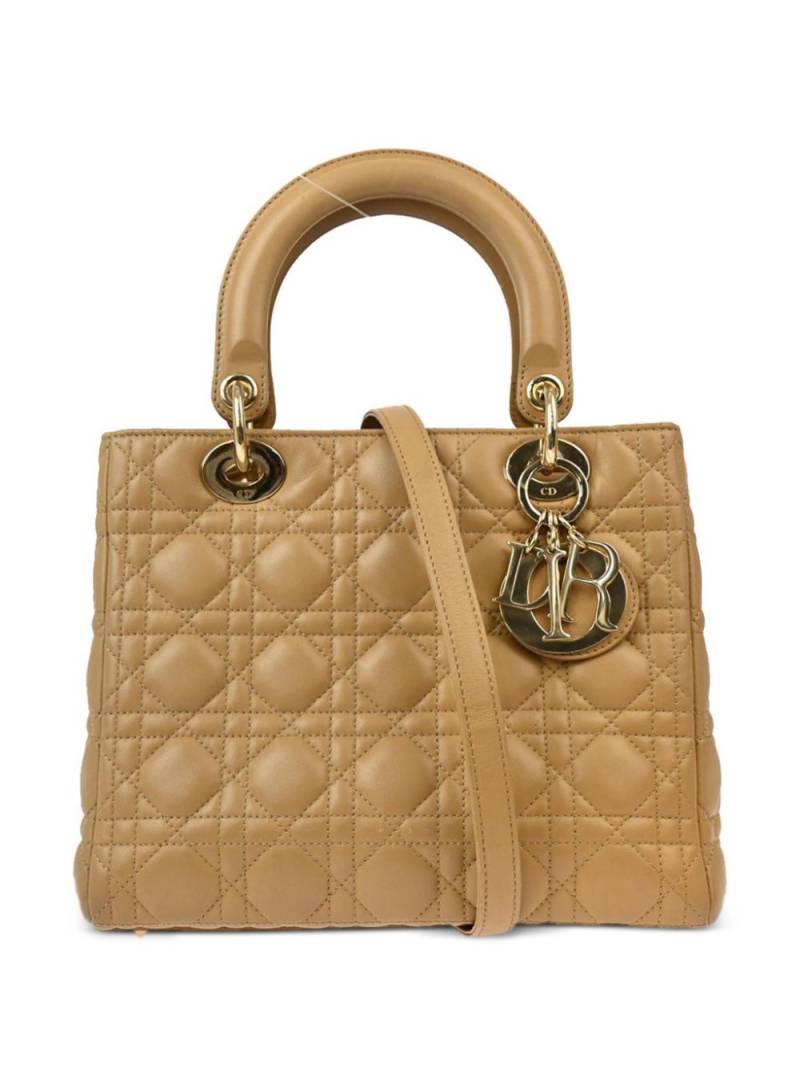 Christian Dior Pre-Owned 2012 Lady Dior handbag - Neutrals von Christian Dior Pre-Owned