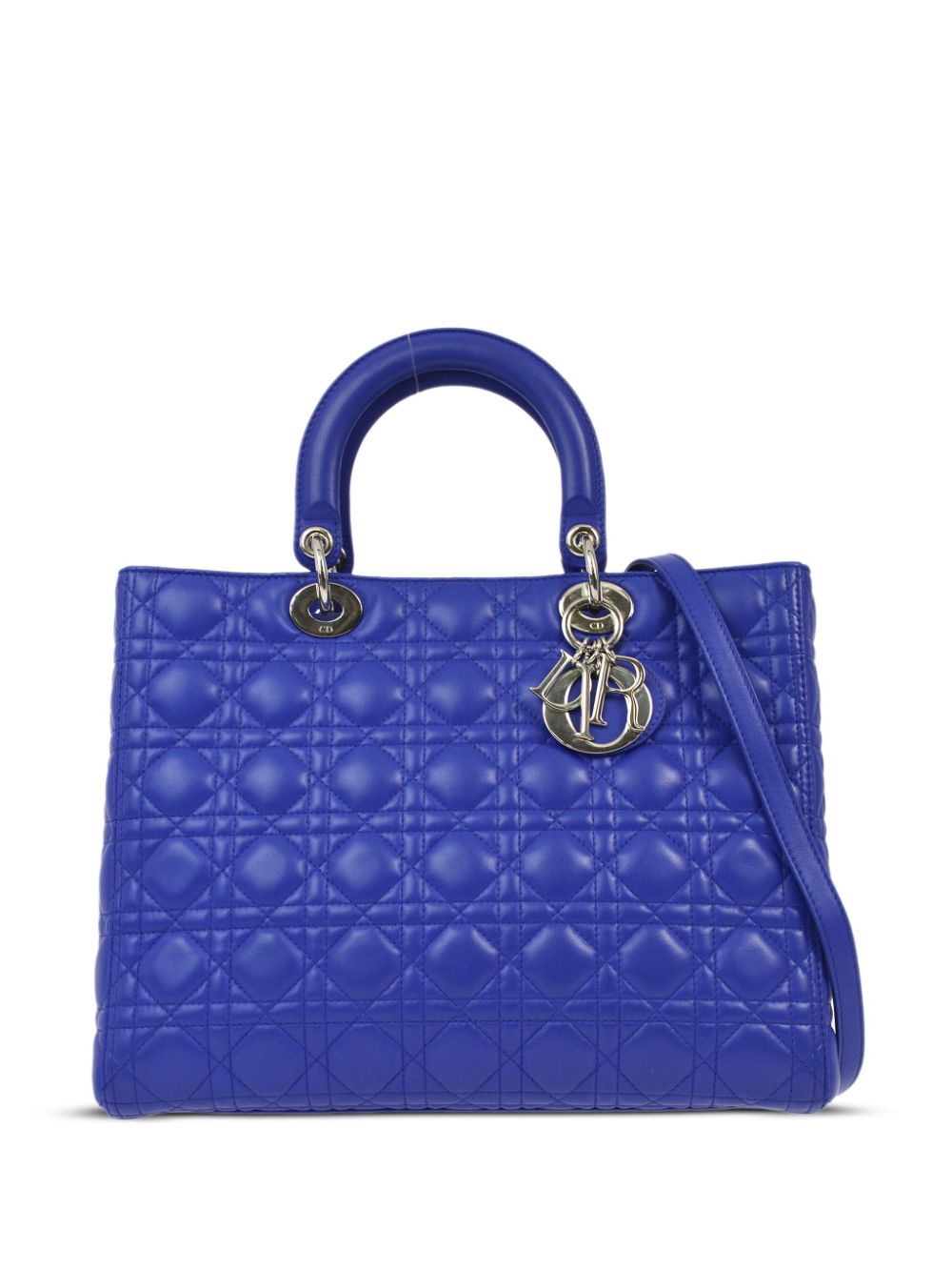 Christian Dior Pre-Owned 2013 Cannage Lady Dior two-way handbag - Blue von Christian Dior Pre-Owned