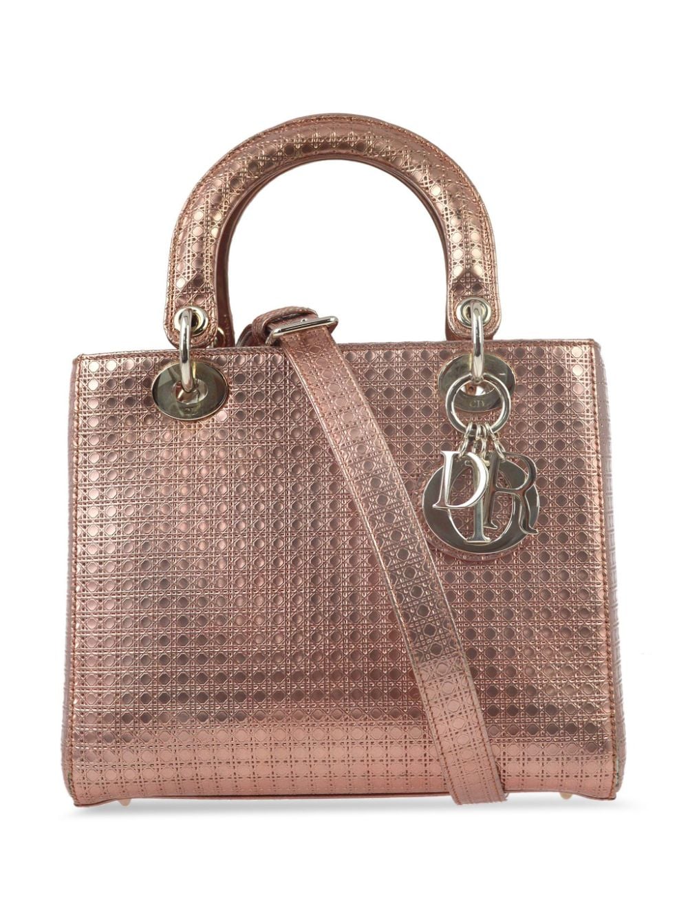 Christian Dior Pre-Owned 2016 medium Cannage Lady Dior two-way handbag - Pink von Christian Dior Pre-Owned