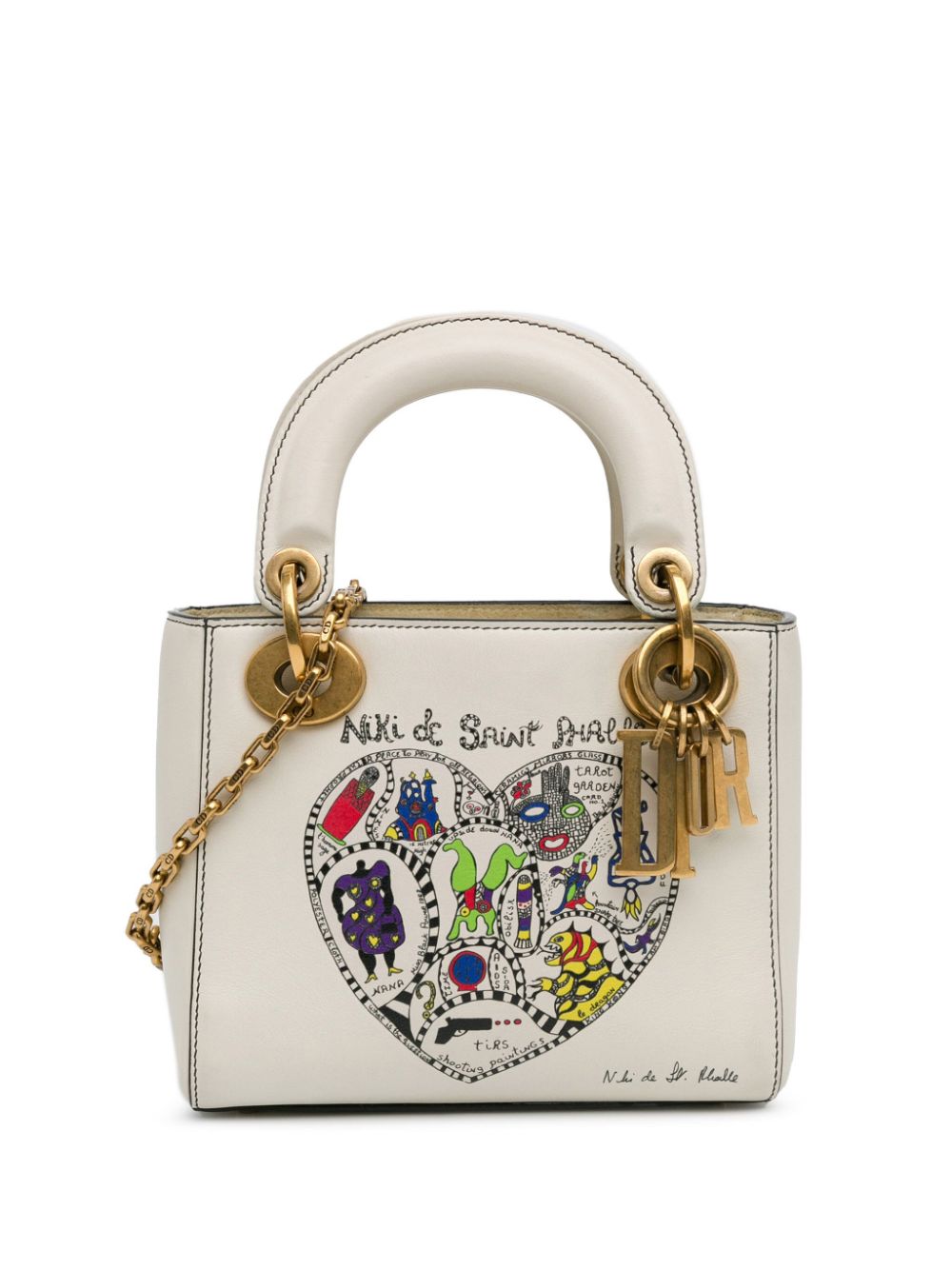 Christian Dior Pre-Owned 2017 x Niki de Saint Phalle Mini Lady Dior satchel - White von Christian Dior Pre-Owned