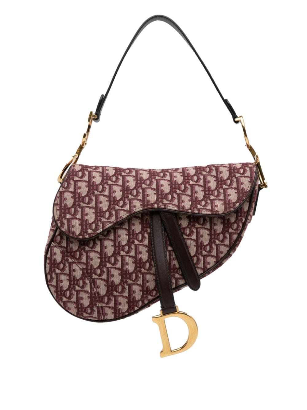 Christian Dior Pre-Owned 2018 Medium Oblique Saddle shoulder bag - Red von Christian Dior Pre-Owned