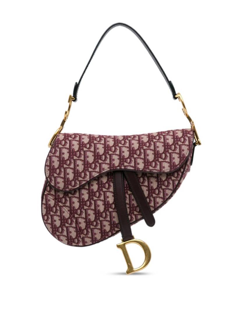 Christian Dior Pre-Owned 2019 medium Oblique Saddle shoulder bag - Red von Christian Dior Pre-Owned