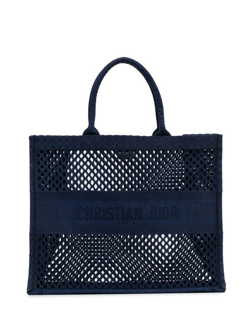 Christian Dior Pre-Owned 2020 Large Mesh Book tote bag - Blue von Christian Dior Pre-Owned