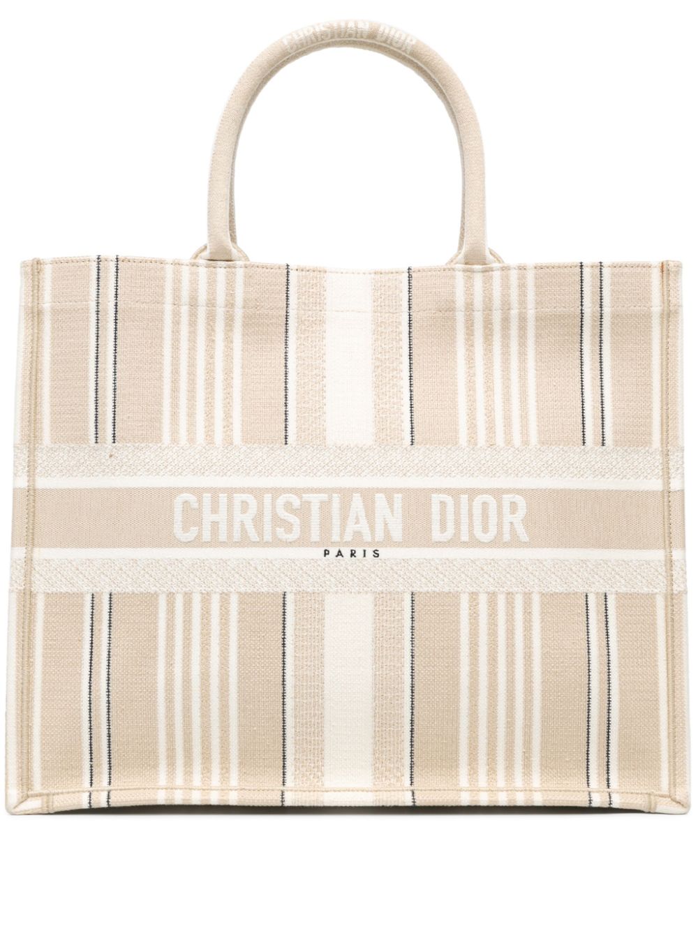 Christian Dior Pre-Owned 2020 Large Stripes Book tote bag - Neutrals von Christian Dior Pre-Owned