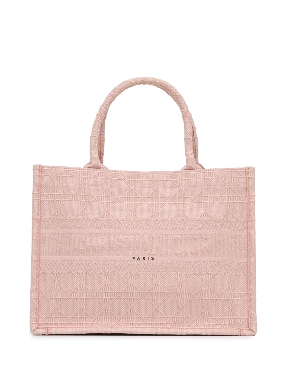 Christian Dior Pre-Owned 2020 Medium Cannage Embroidered Book tote bag - Pink von Christian Dior Pre-Owned