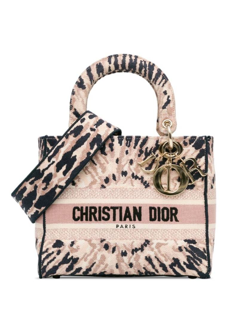 Christian Dior Pre-Owned 2020 Medium Tie-Dye Lady D-Lite satchel - Pink von Christian Dior Pre-Owned