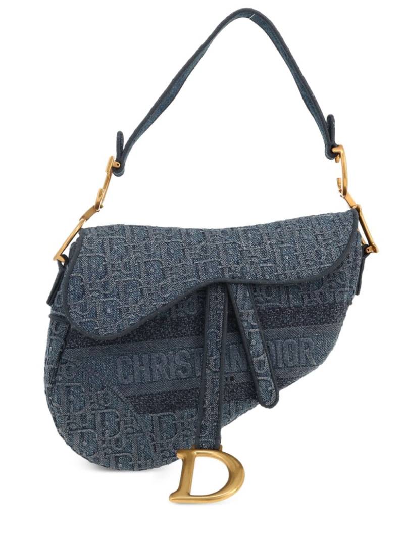 Christian Dior Pre-Owned 2020s Oblique Saddle shoulder bag - Blue von Christian Dior Pre-Owned