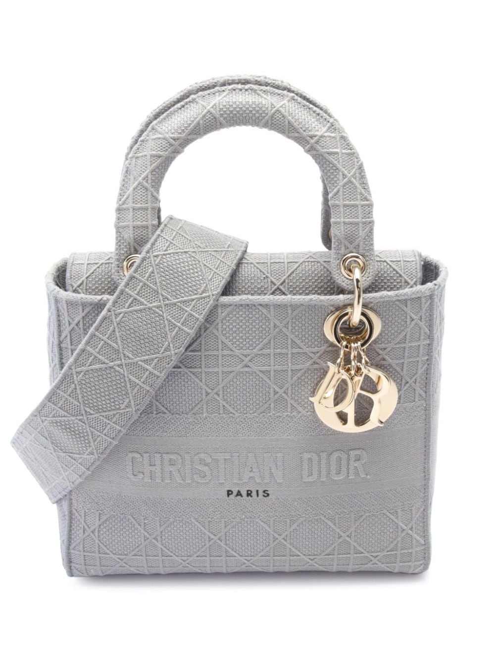 Christian Dior Pre-Owned 2020s medium Lady D-Lite two-way bag - Grey von Christian Dior Pre-Owned