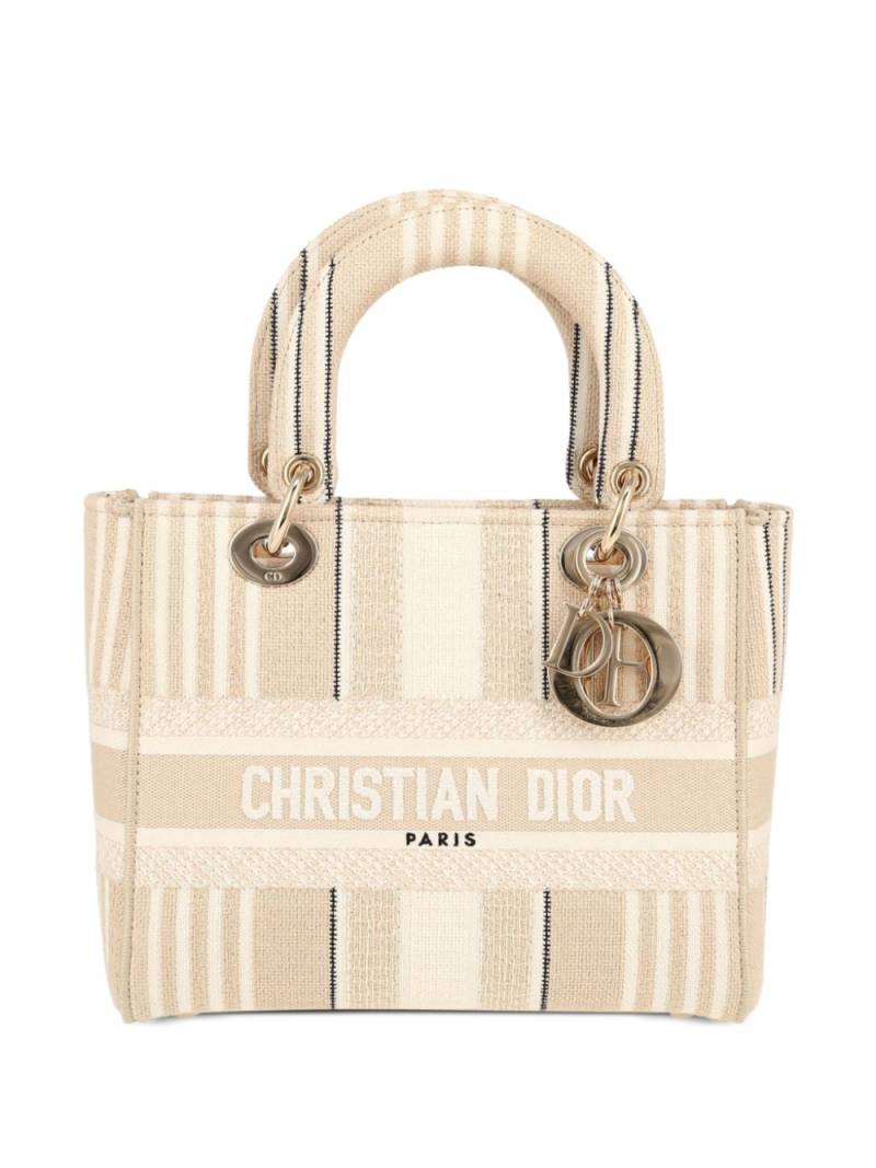 Christian Dior Pre-Owned 2020s small Lady D-Lite two-way handbag - Neutrals von Christian Dior Pre-Owned