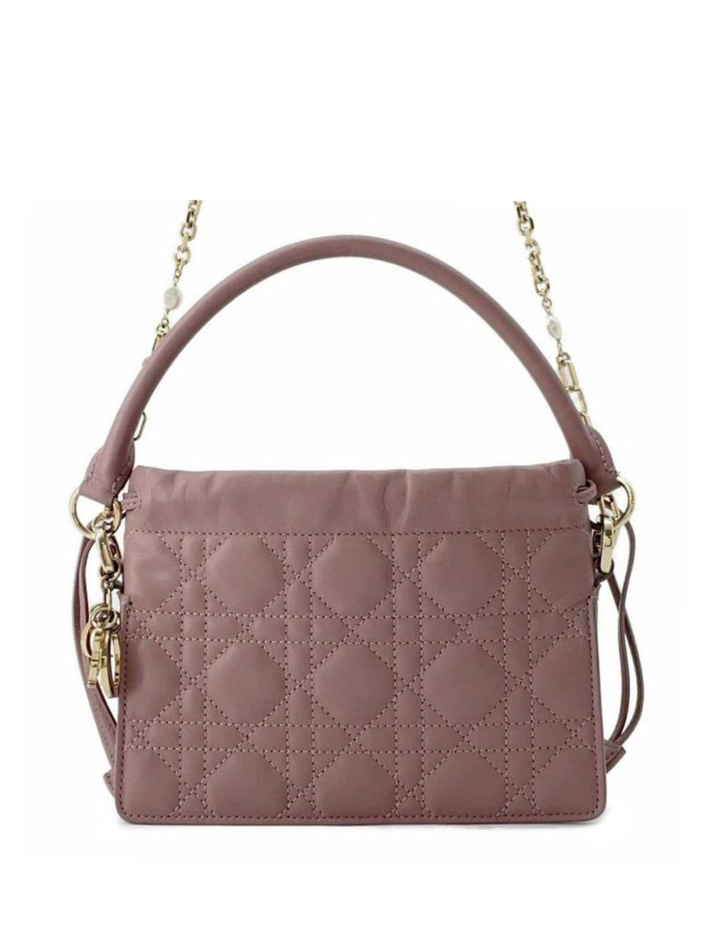 Christian Dior Pre-Owned 2021-2023 Mini Lambskin Cannage Milly satchel - Pink von Christian Dior Pre-Owned