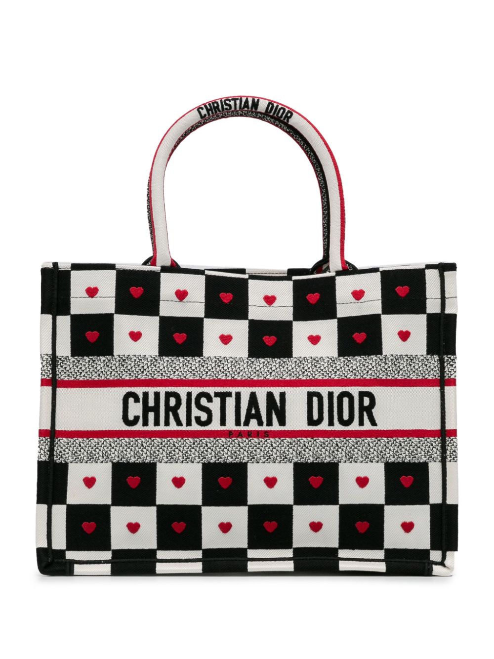 Christian Dior Pre-Owned 2021 Medium Dioramour D-Chess Book tote bag - White von Christian Dior Pre-Owned