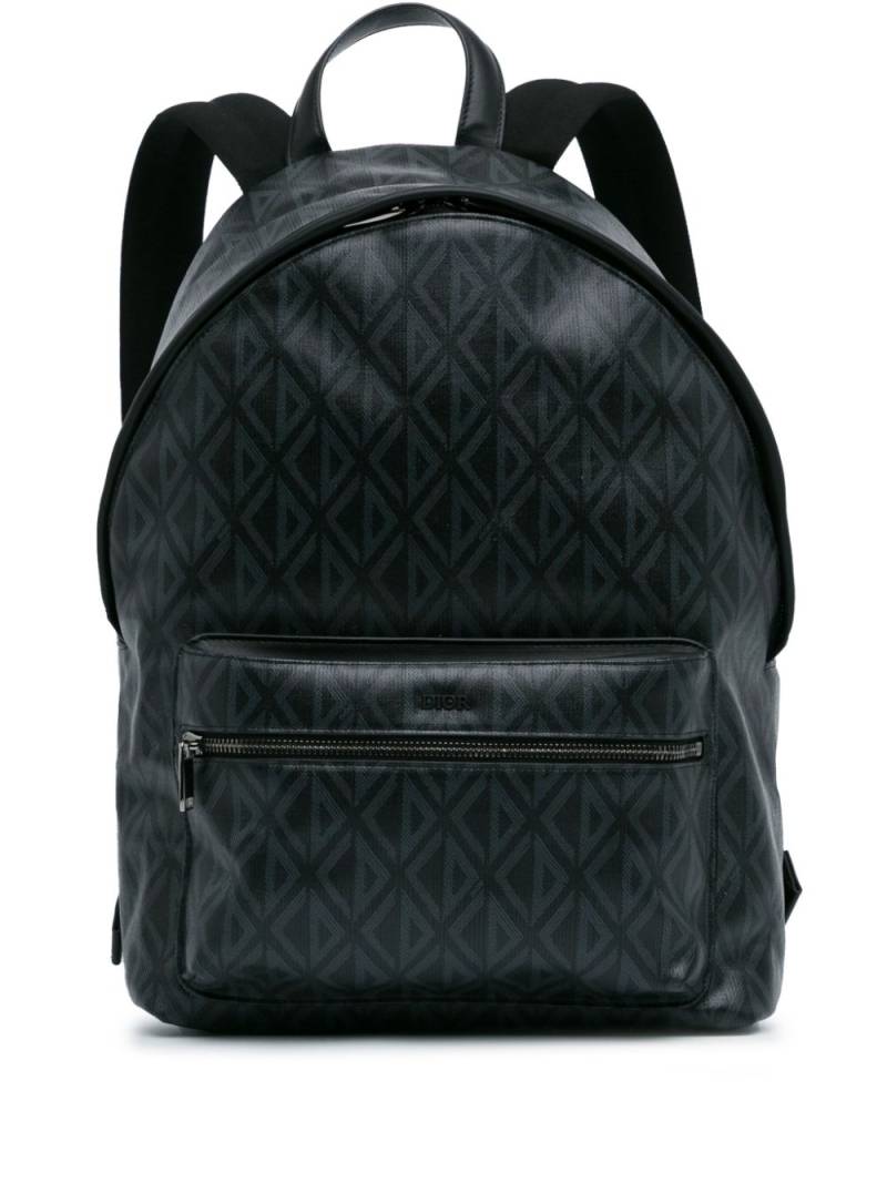 Christian Dior Pre-Owned 2022 CD Diamond Rider Zipped backpack - Black von Christian Dior Pre-Owned