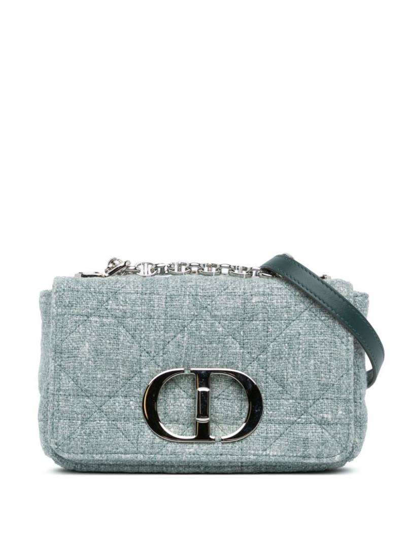 Christian Dior Pre-Owned 2022 Small Tweed Macrocannage Caro crossbody bag - Green von Christian Dior Pre-Owned