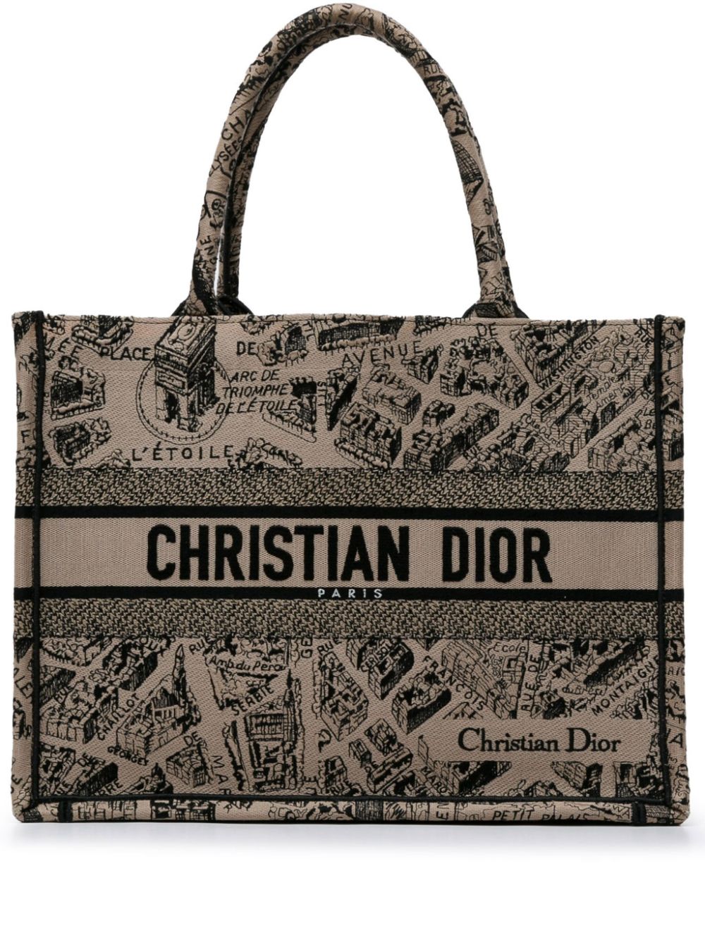 Christian Dior Pre-Owned 2023 Medium Plan De Paris Book tote bag - Brown von Christian Dior Pre-Owned