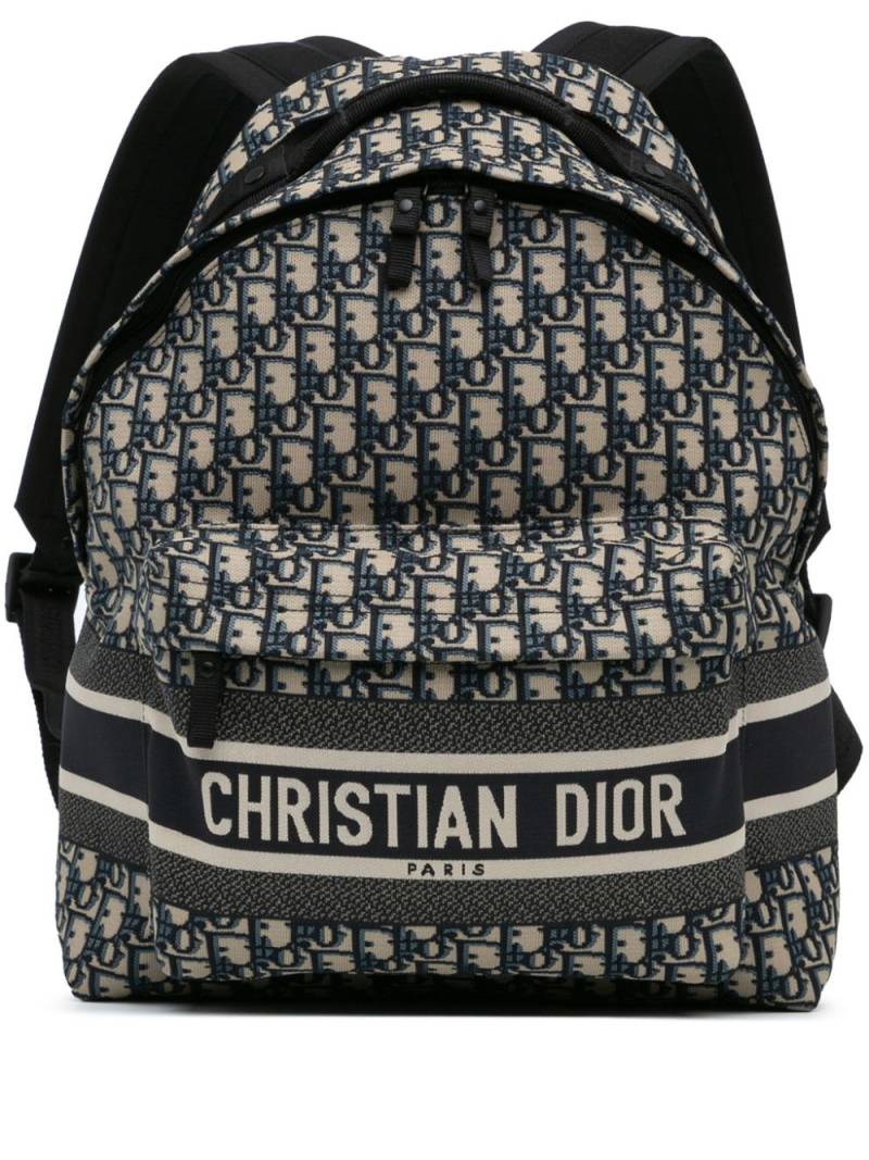 Christian Dior Pre-Owned 2023 Oblique Diortravel backpack - Blue von Christian Dior Pre-Owned