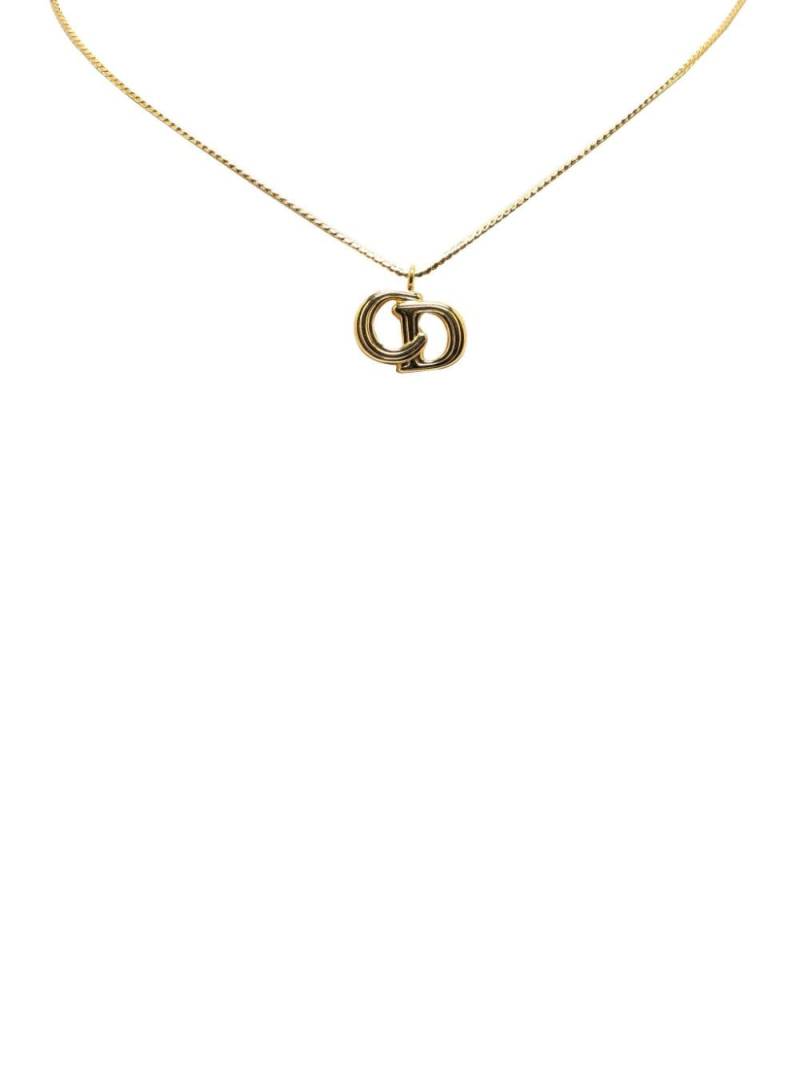 Christian Dior Pre-Owned 20th Century Gold Plated CD Pendant Necklace costume necklace von Christian Dior Pre-Owned