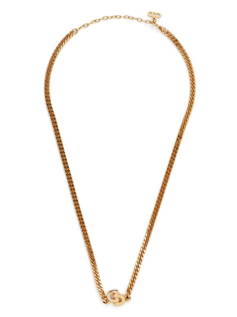 Christian Dior Pre-Owned CD chain necklace - Gold von Christian Dior Pre-Owned