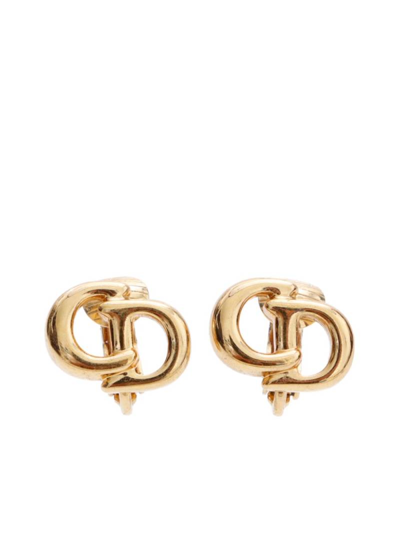 Christian Dior Pre-Owned CD clip-on earrings - Gold von Christian Dior Pre-Owned