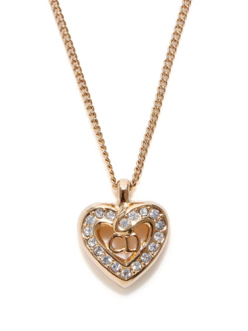 Christian Dior Pre-Owned CD heart-pendant necklace - Gold von Christian Dior Pre-Owned