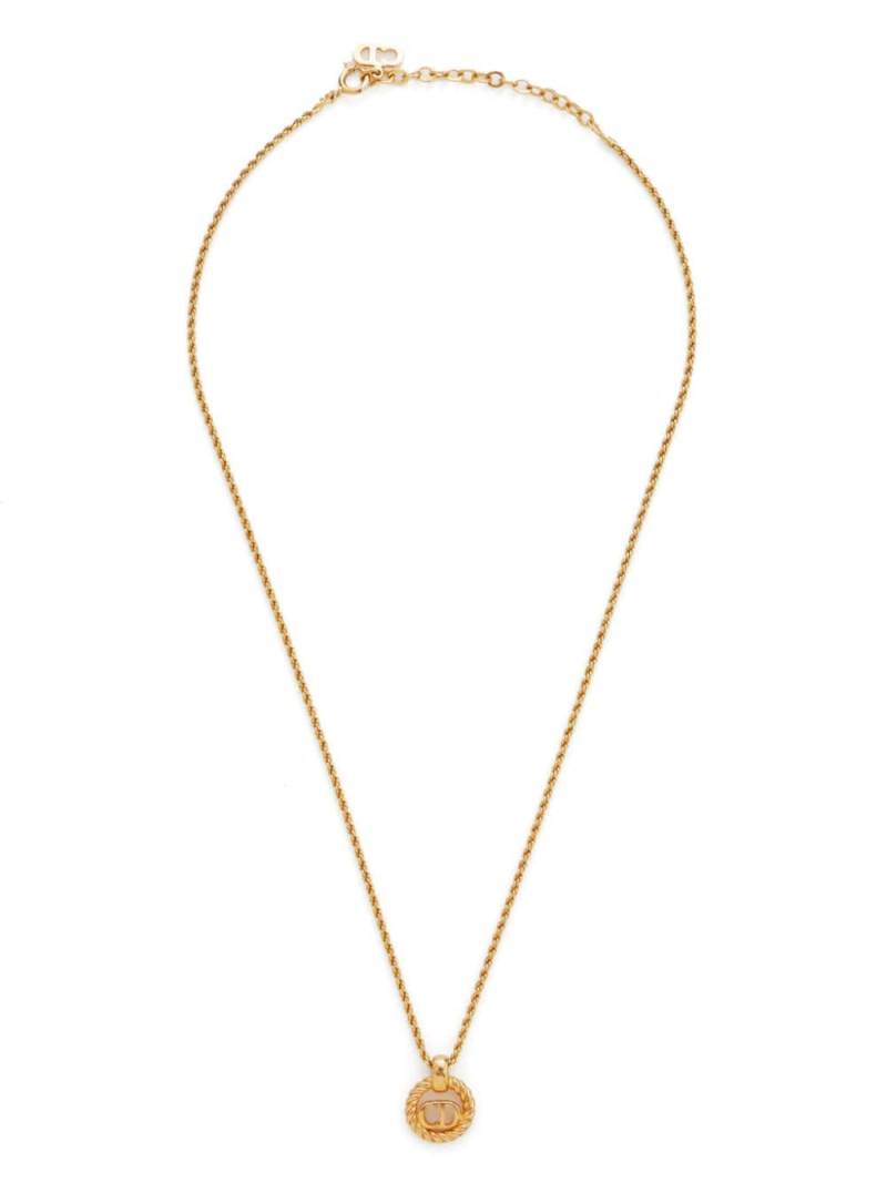 Christian Dior Pre-Owned CD pendant necklace - Gold von Christian Dior Pre-Owned