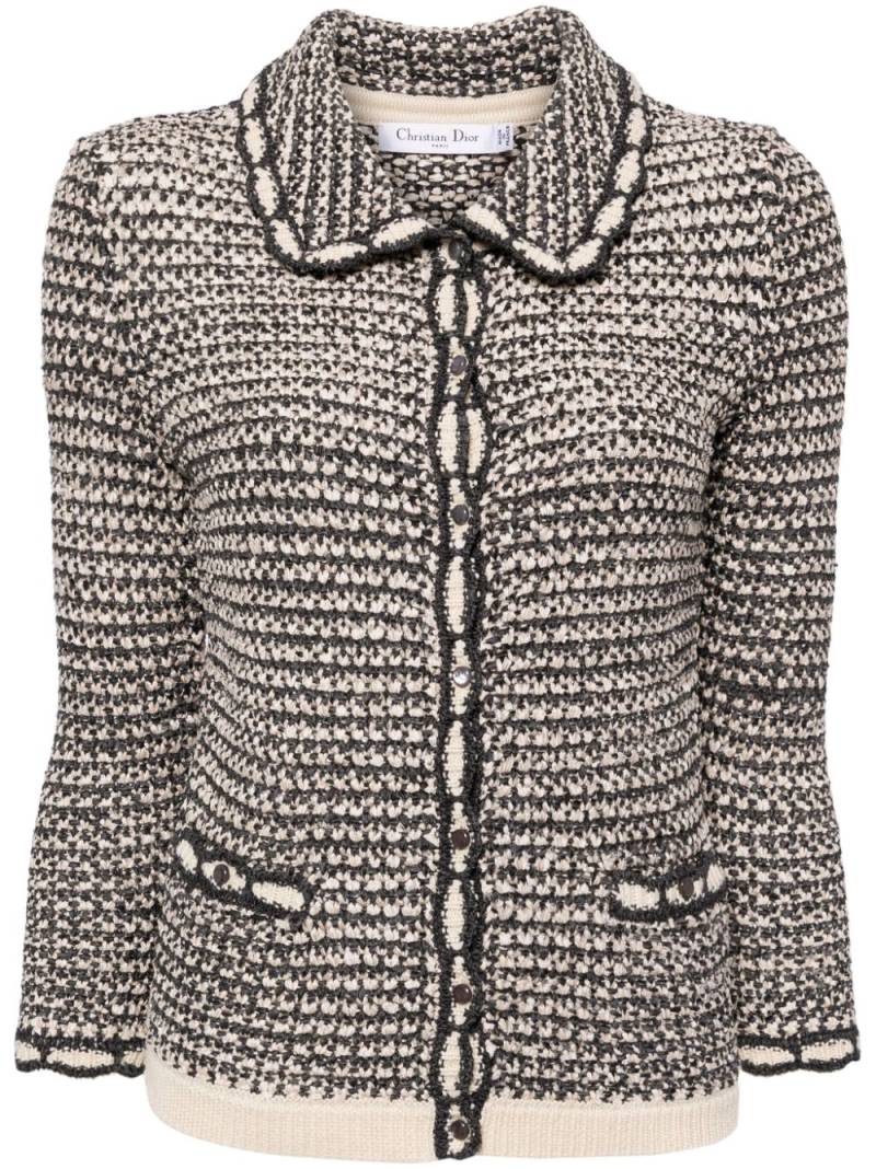 Christian Dior Pre-Owned crochet long-sleeved jacket - Grey von Christian Dior Pre-Owned